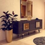 Pot Biseauté avec Ficus Elastica