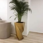 Pot Cylindrique Torsadé de 80 cm