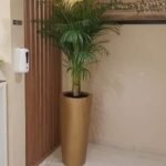 Pot de Plante Doré de 90 cm