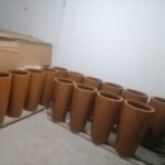 Pot Cylindrique en Terre Cuite de 60 cm