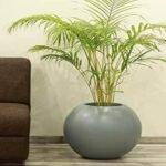 Pot Boule en Polystone – 35 cm de Diamètre