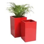 Pot Carré en Polystone – 60 x 30 x 30 cm
